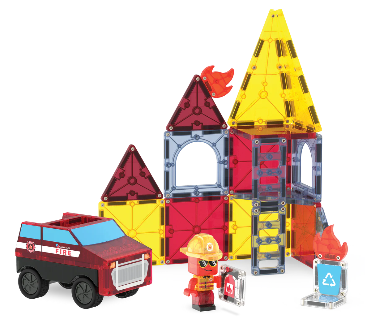 Magna-Tiles Fire Rescue