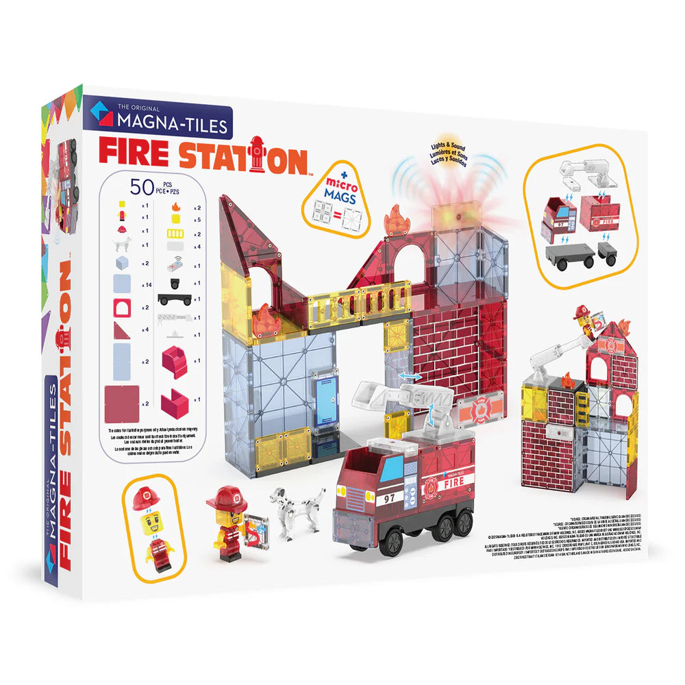 MAGNA-TILES - Fire Station - 50 Pieces