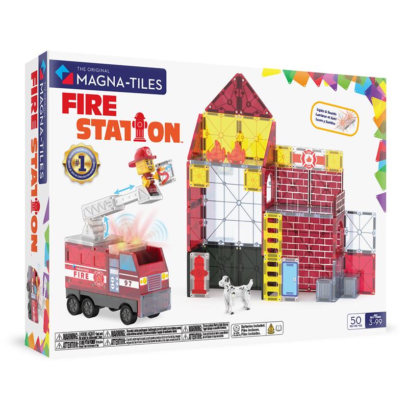 MAGNA-TILES - Fire Station - 50 Pieces
