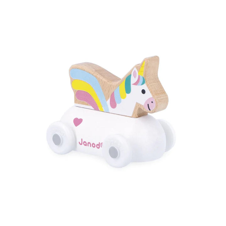 Janod Cross Roads Unicornio sobre Ruedas