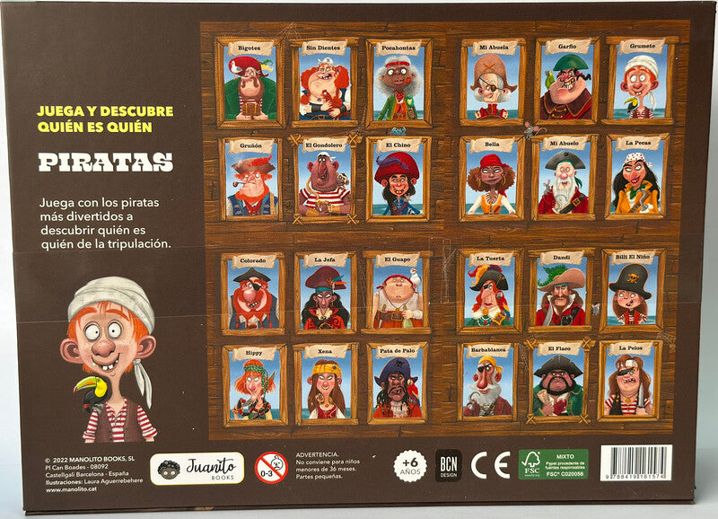 Manolito Books PIRATES PLAY AND DISCOVER WHO'S WHO