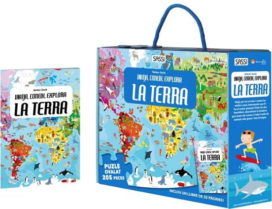 Puzzle Book The Earth: Travel, Learn, Explore 205 Pieces