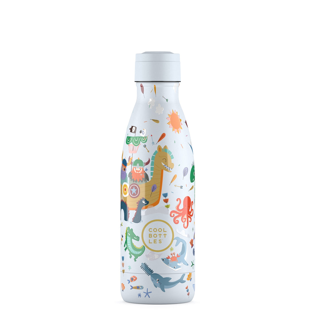 Reusable Water Bottle for Kids - Cool Bottles - Vikings 350ml.