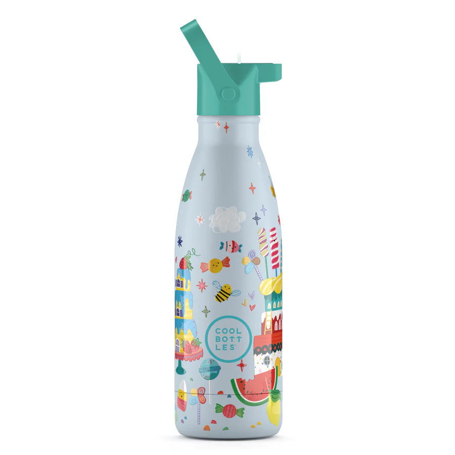 Botella de agua reutilizable para niños - Cool Bottles -Candy Land 350ml. 