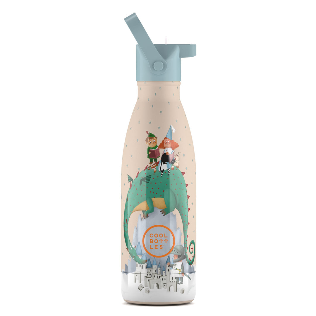 Reusable Water Bottle for Kids - Cool Bottles - Dragons 350ml.