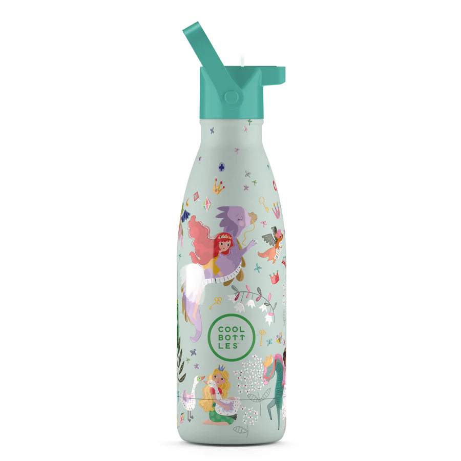 Reusable water bottle for kids - Cool Bottles - Princess Kingdom 350ml.