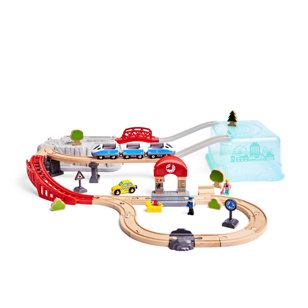 Hape - City Train Building Blocks Set