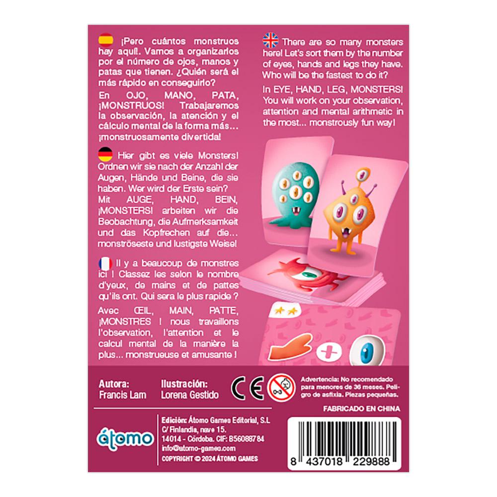 Board Game Eye, Hand, Paw Monsters