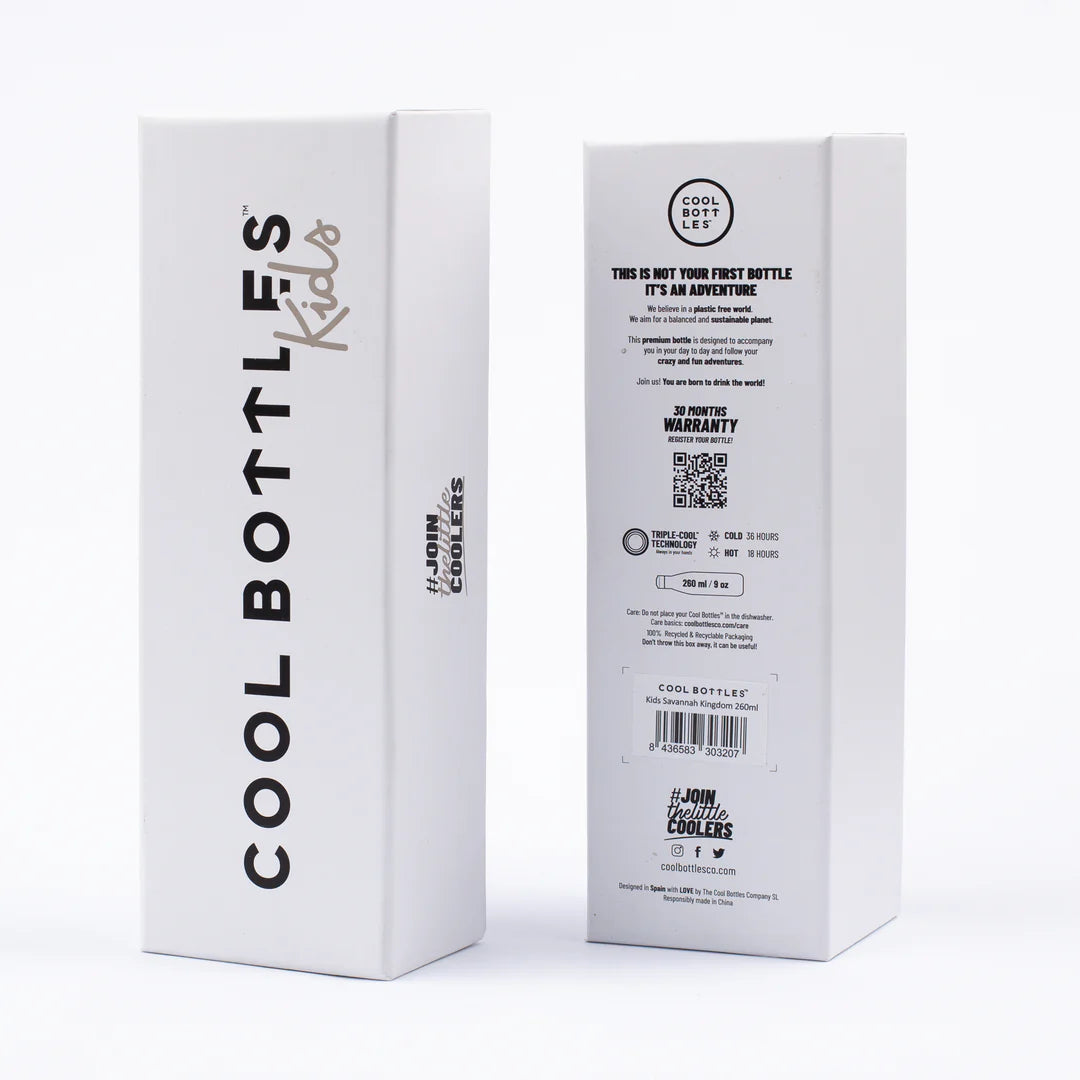 Reusable water bottle for children - Cool Bottles - Dinosaur Planet 260ml.