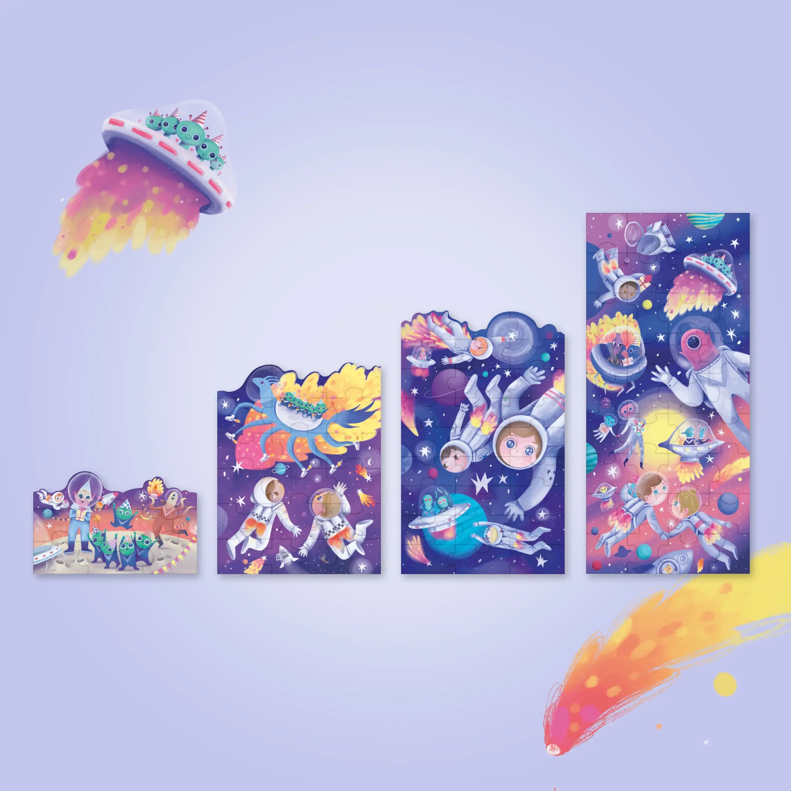 BIRTHDAY IN SPACE PUZZLE + BOOK