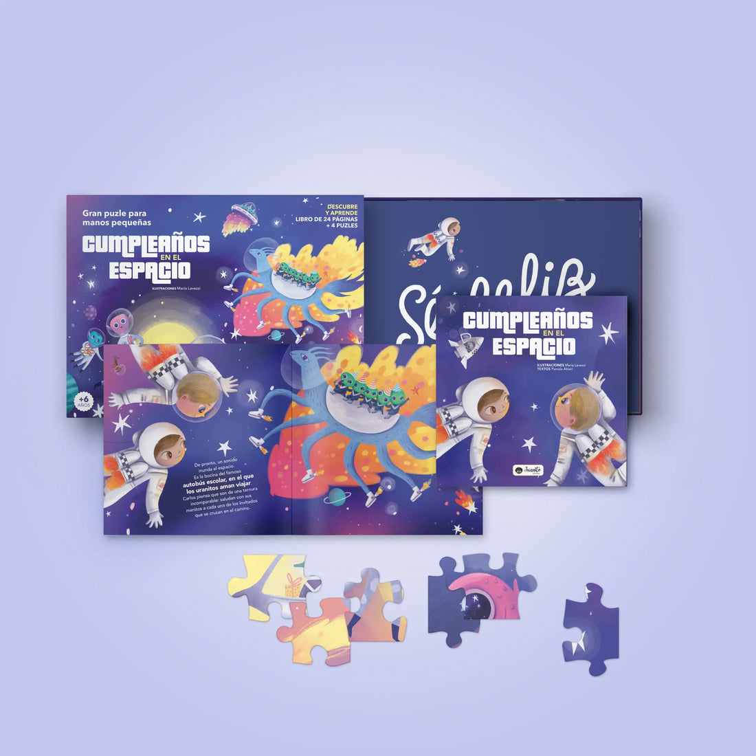BIRTHDAY IN SPACE PUZZLE + BOOK