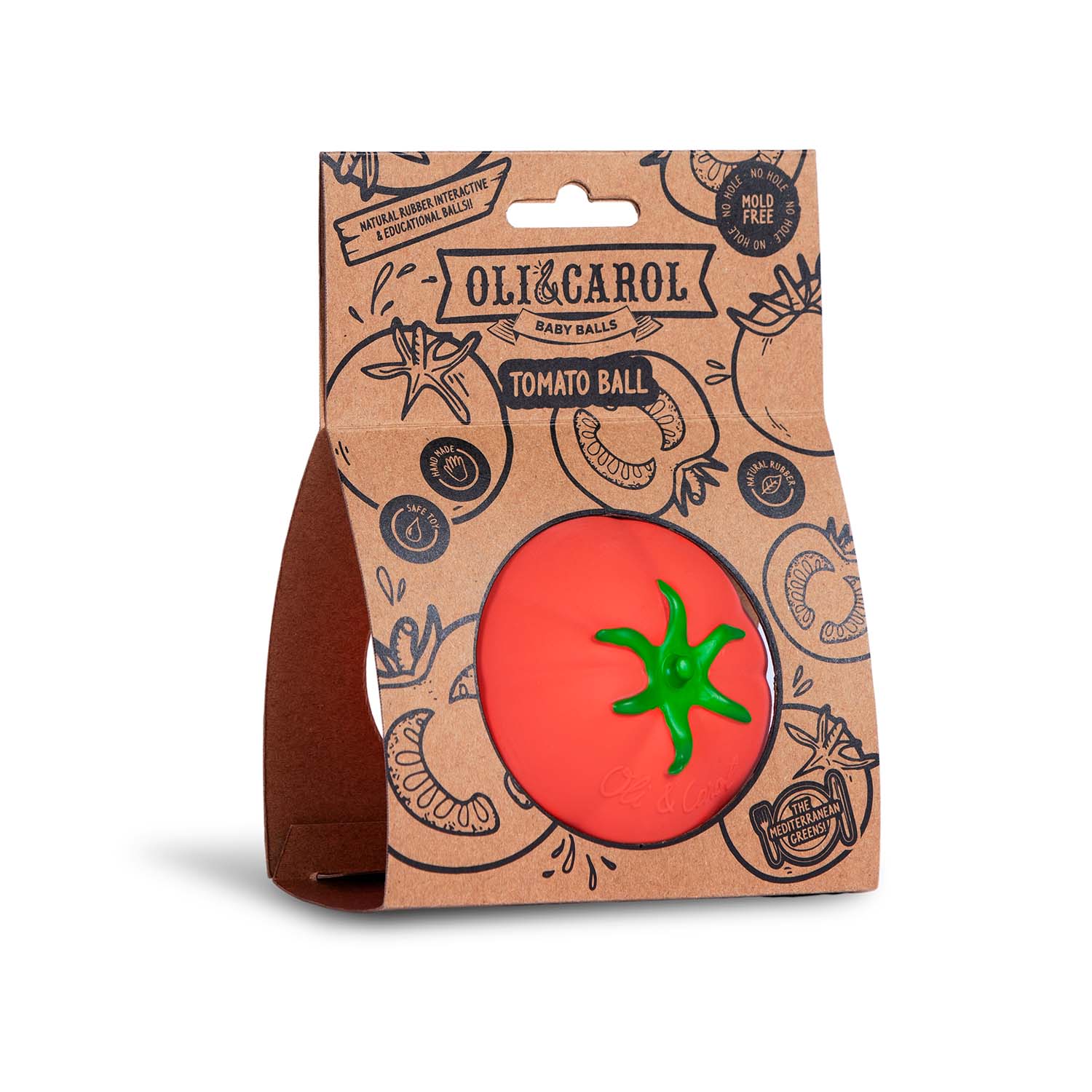 Tomate Pelota Sensorial Bebé Oli &amp; Carol