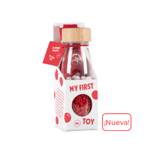 Petit Boum Sensory Bottle My First Toy with Sound and Polka Dot Scarf