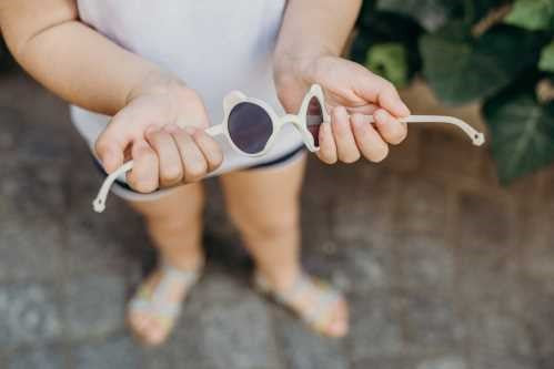 Ki Et La Bear Light Pink Sunglasses for Kids 1-2 years