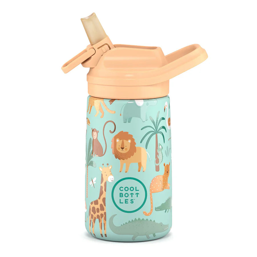 Botella de agua reutilizable para niños - Cool Bottles - Wild Crew - 350ml. 