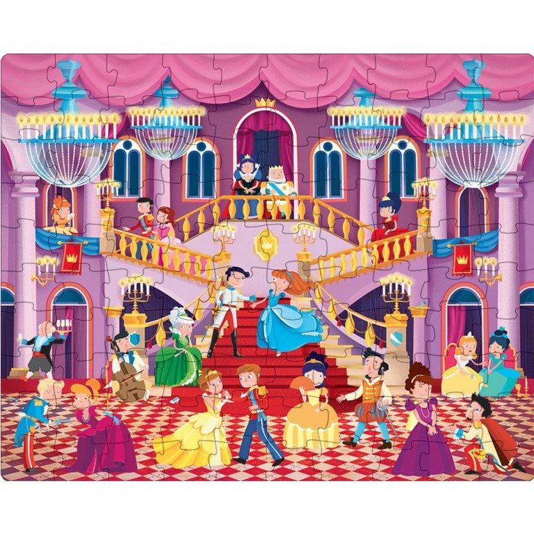Caja Redonda El Baile de las Princesas - Puzzle+Cuento