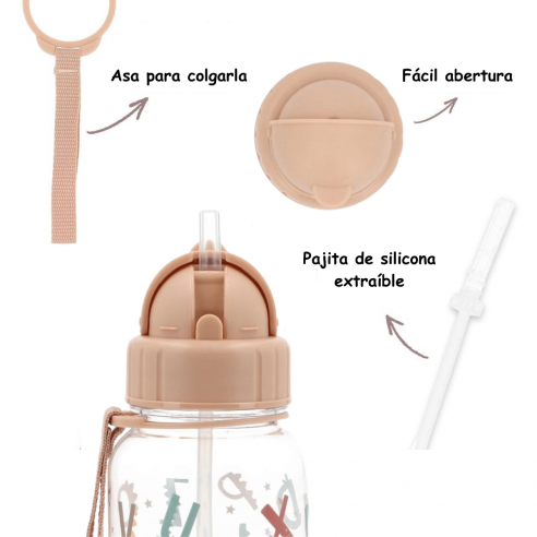 Tutete Funny Letters Plastic Bottle