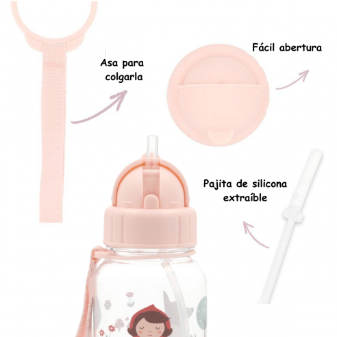 Tutete Botella de Plástico Caperucita Roja