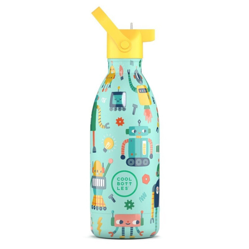 Botella de agua reutilizable para niños - Cool Bottles -My Short Circuit 350ml. 
