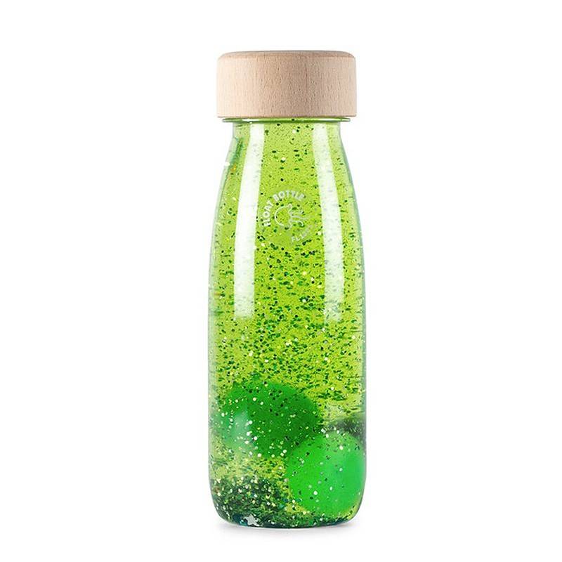 Petit Boum Botella Sensorial Flotante Verde