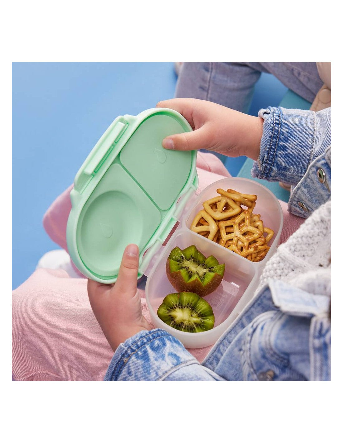 Caja de almuerzo pequeña verde menta Snackbox B.Box - Spearmint