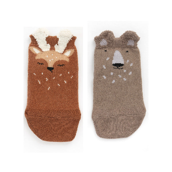 Attipas Non-Slip Socks Reindeer + Bear