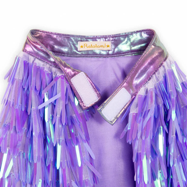 Ratatam Sequin Cape Lilac Costume