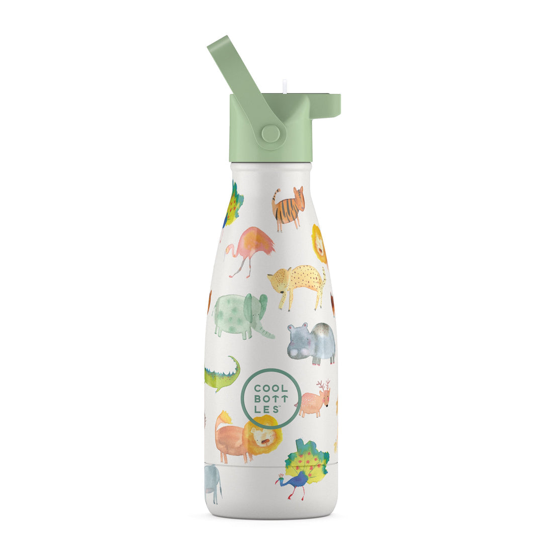 Reusable Water Bottle for Kids - Cool Bottles - African Safari 260ml.