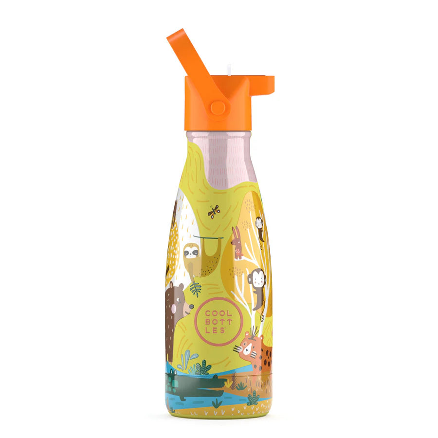 Botella de agua reutilizable para niños - Cool Bottles - Jungle Park - 260ml.
