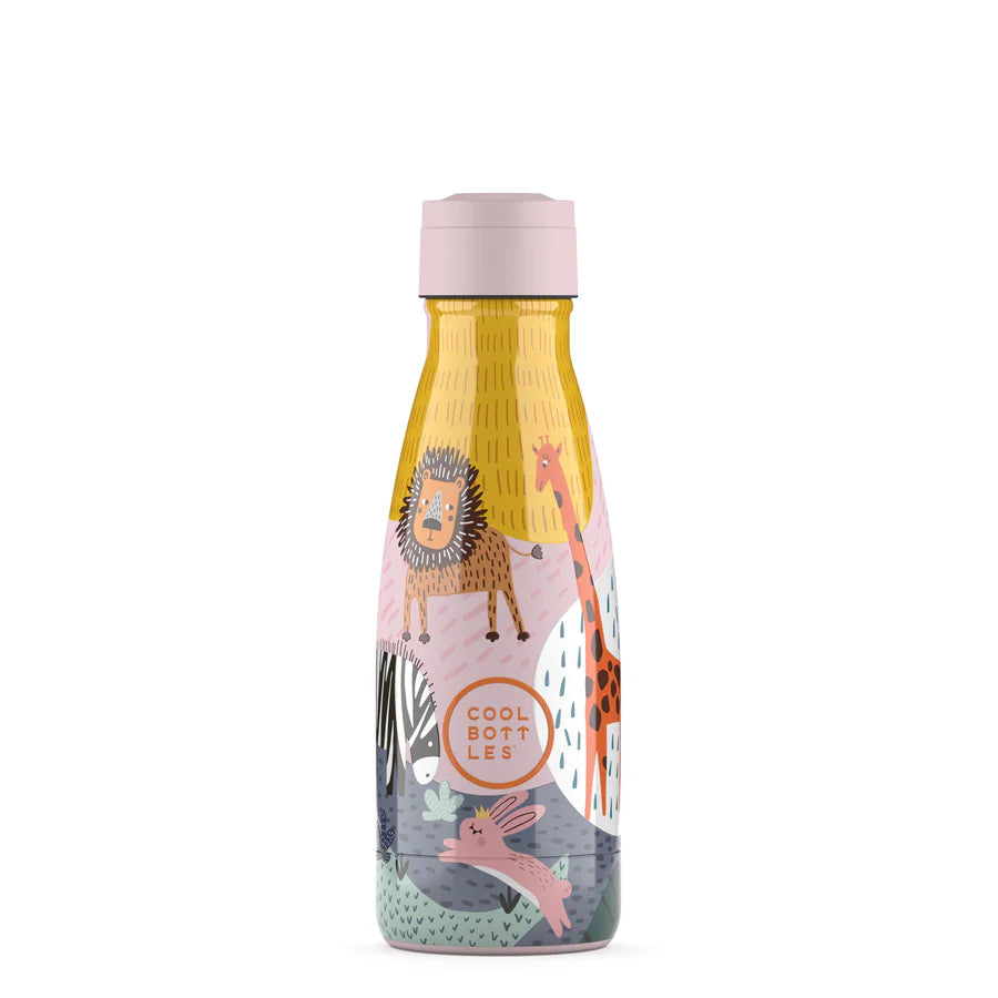 Botella de agua reutilizable para niños - Cool Bottles - Savannah Kingdom - 260ml.