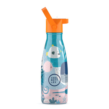 Botella de agua reutilizable para niños - Cool Bottles - SeaWorld Mundo Marino - 260ml.