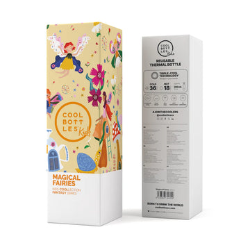 Botella de agua reutilizable para niños - Cool Bottles - Hadas Mágicas 350ml. 