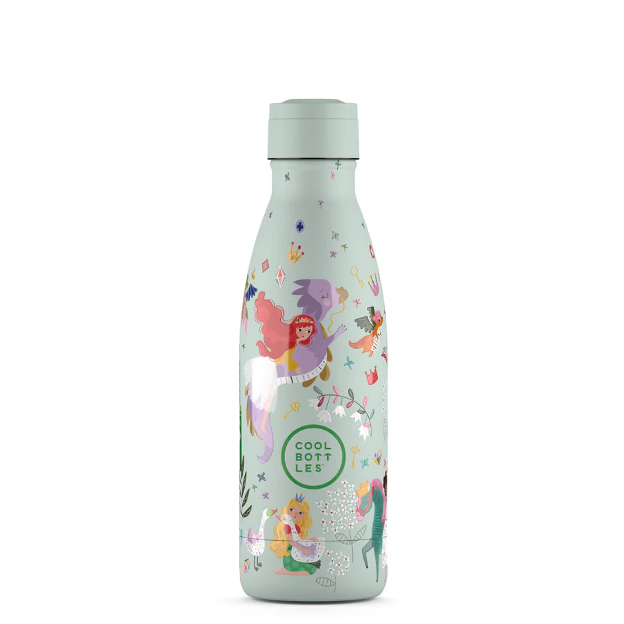 Botella de agua reutilizable para niños - Cool Bottles - Reino de Princesas 350ml. 
