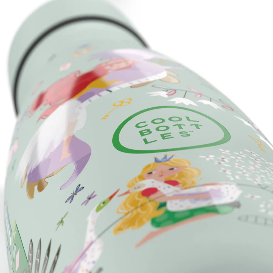 Botella de agua reutilizable para niños - Cool Bottles - Reino de Princesas 350ml. 