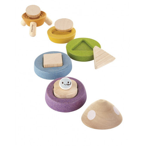 Plantoys Wooden Stacking Rocket