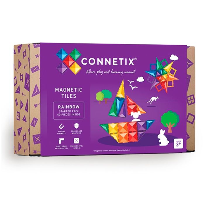 Connetix Rainbow 60 Piece Starter Pack