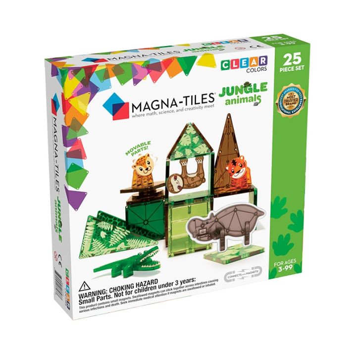 Magna-Tiles Animales de la Jungla Set 25 piezas