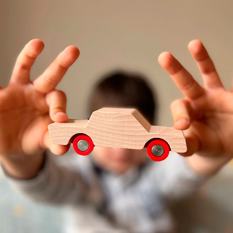 Drive Away Car Edition - Waytoplay Flexible Road 11 Pieces + 1 Wooden Car