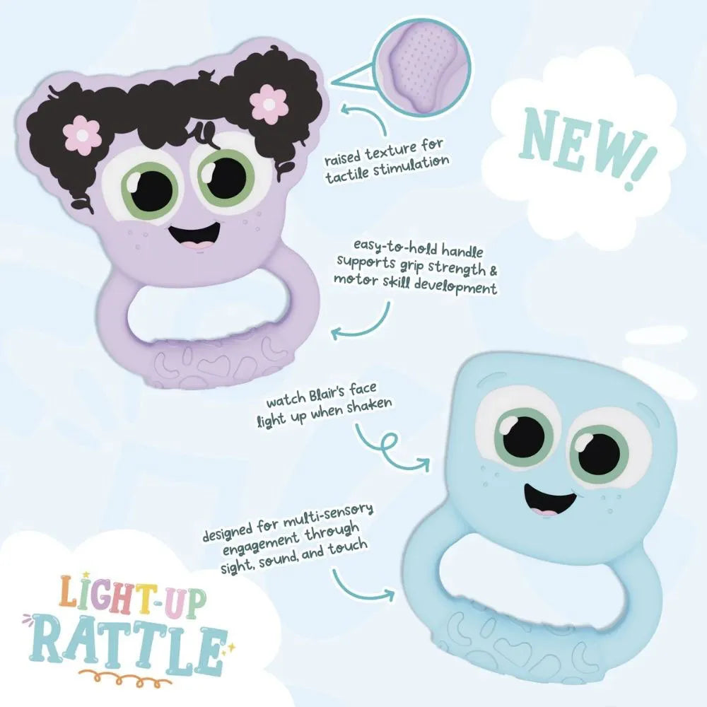 Glo Pals sonajero Mordedor con Luz Lila
