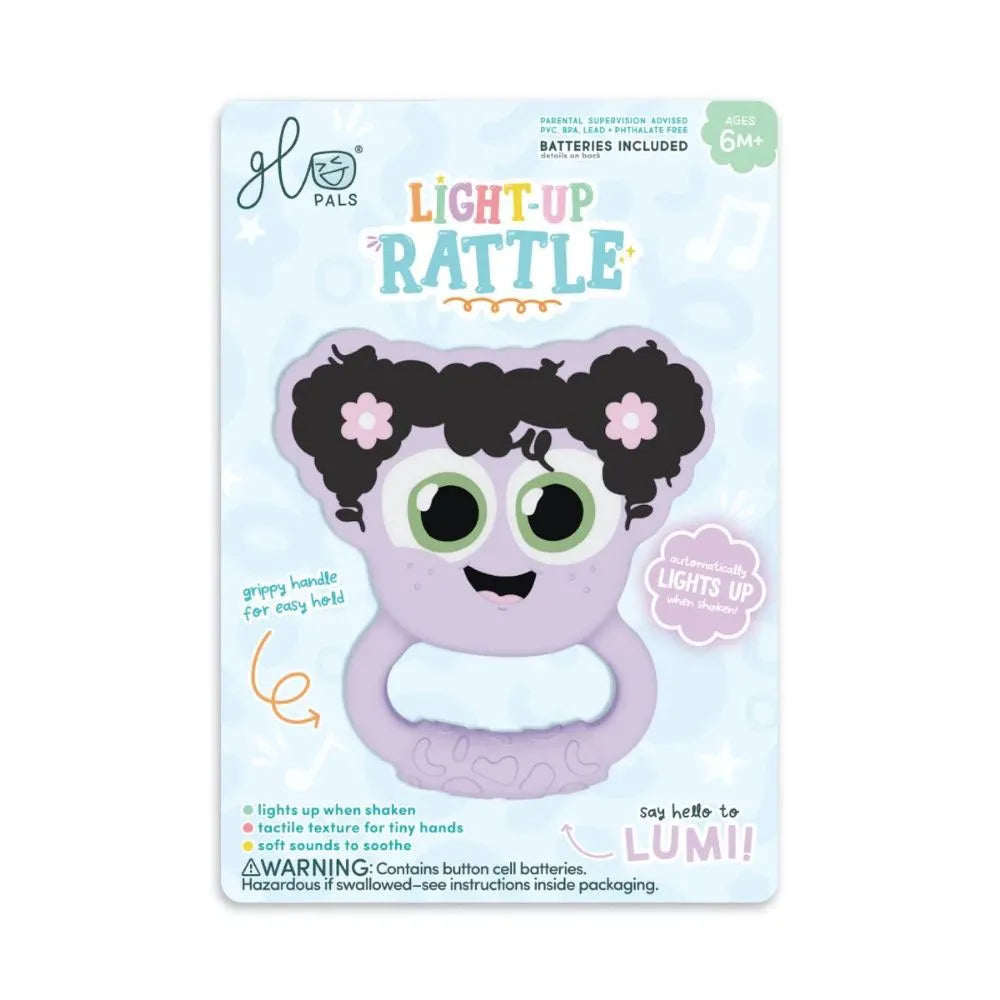 Glo Pals sonajero Mordedor con Luz Lila