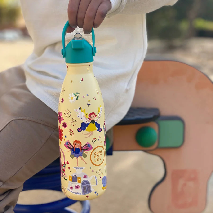 Botella de agua reutilizable para niños - Cool Bottles - Hadas Mágicas 350ml. 