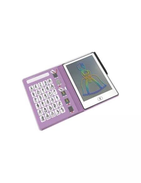 LCD Drawing and Writing Tablet with Templates Mini Drawing Pad