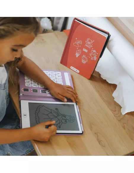 LCD Drawing and Writing Tablet with Templates Mini Drawing Pad