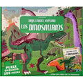 Libro Puzzle Los Dinosaurios: Viaja, Conoce, Explora 205 Piezas