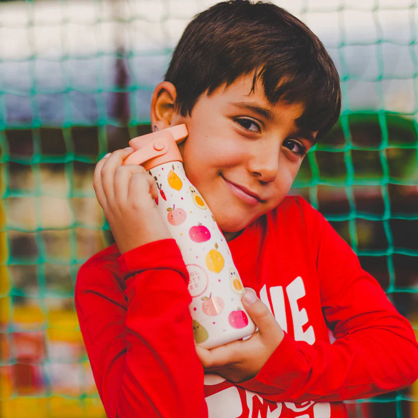 Reusable Water Bottle for Kids - Cool Bottles - Fruit Salad - 260ml.