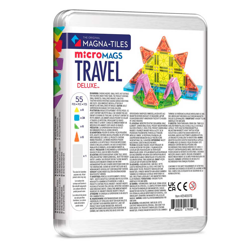 Magna Tiles Micro Mags 55 bloques de construcción magnéticos