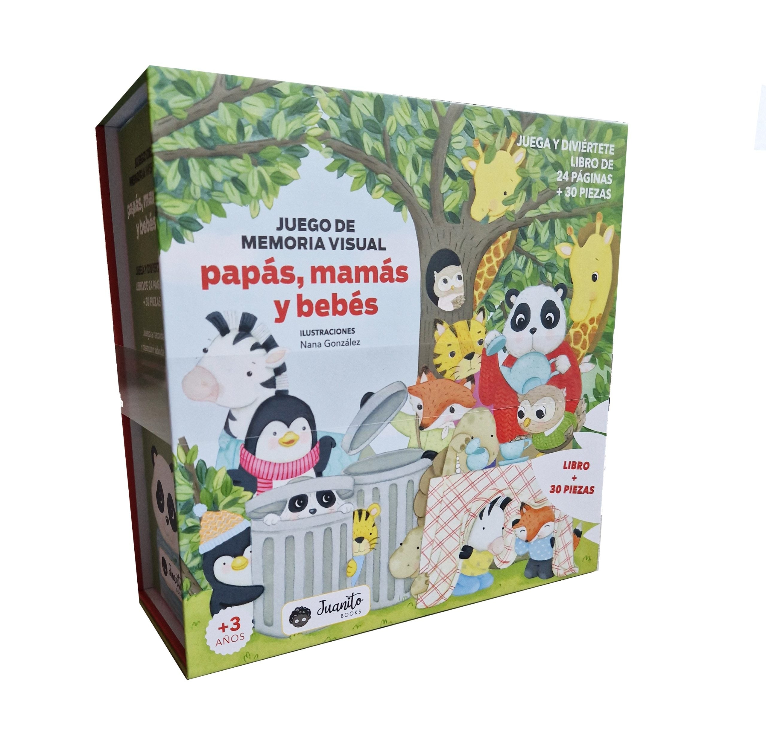 Papás, Mamás y Bebés Cuento y Juego de Agudeza Visual