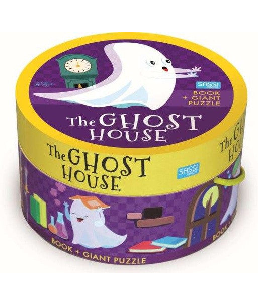 Caja Redonda La Casa Fantasma - Puzzle+Cuento