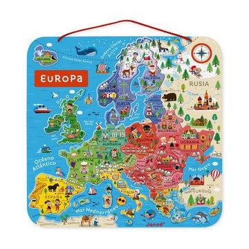 Janod Magnetic Europe Map Puzzle Spanish