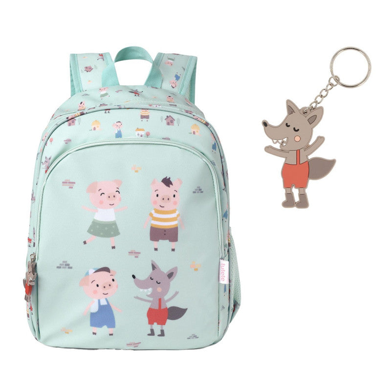 Mochila Mediana Tutete Los 3 Cerditos 38 cm